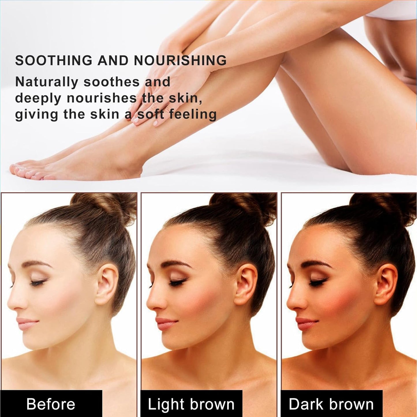 Tanning Accelerator Cream Sunbeds Tanning Accelerator,Sun Bed Cream for Tanning,Brown Tanning Cream in Sunbeds&Under the Outdoor Sun,Quality Self-Tanner Oil,Achieve Natural Tanning Sunbathing(Brown)