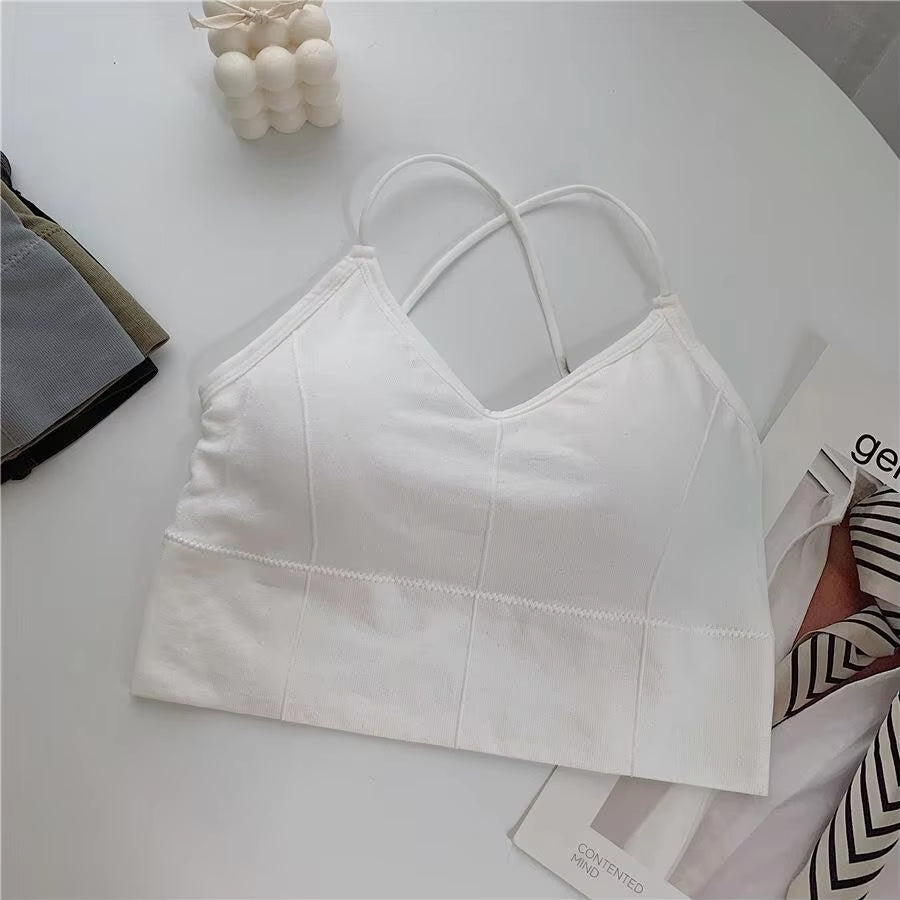 Women Cross Strap Sports Bra Top Women Push up Sport Bra Yoga Gym Crop Top Brassiere Fitness Top Sport Bra Breathable Bras