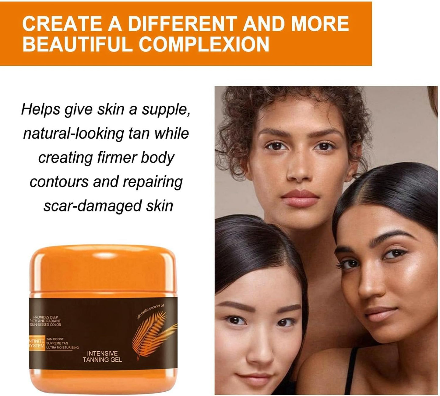 Luxury-Intensive Tanning Gel,Extreme Dark Intensive Tanning Luxe-Gel, Natural Tanning Accelerator Cream Gel, Deluxe Intense Tanning Gel for Outdoor Sunlight,Sunbed Tanning Accelerator,Tan Accelerator